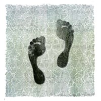 Life Is Better At The Lake Foot Print Framed Print