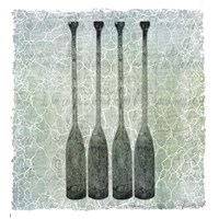 Life Is Better At The Lake Oars Framed Print