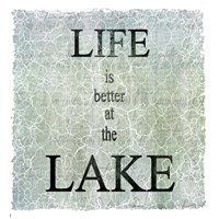 Life Is Better At The Lake Framed Print