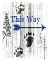 The Blue Moose - This Way II Fine Art Print