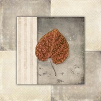 Lodge Leaf Tile 2 Framed Print