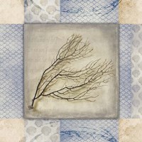 White Sea Sea Leaf Framed Print