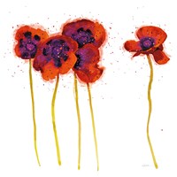 Splash Garden II on White Fine Art Print