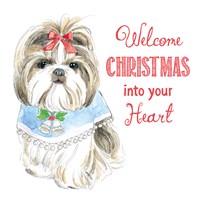 Glamour Pups Christmas II Framed Print