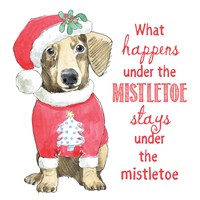 Glamour Pups Christmas III Framed Print