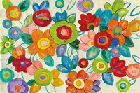 Decorative Flowers Bright Fine Art Print