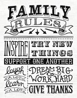 Family Rules II Fine Art Print