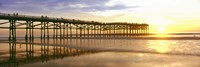 Pier at Sunset, Crystal Pier, Pacific Beach, San Diego, California Fine Art Print