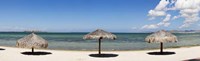 Sun Shade on the Beach of La Paz, Baja California Sur, Mexico Fine Art Print