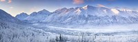 Polar Bear Peak and Eagle Peak and Hurdygurdy Mountain, Alaska Fine Art Print