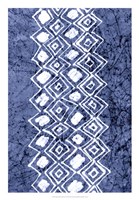 Indigo Primitive Patterns IV Fine Art Print