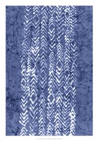 Indigo Primitive Patterns V Fine Art Print