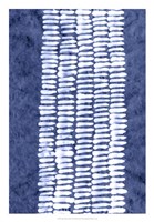 Indigo Primitive Patterns VII Fine Art Print