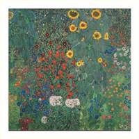 Garden with Sunflowers Fine Art Print