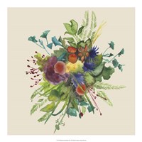 Watercolor Floral Spray III Fine Art Print