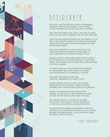 Desiderata Abstract Geometric Background Fine Art Print
