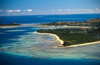 Aerial View of Malolo Lailai Island, Mamanuca Islands, Fiji Fine Art Print