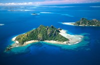 Aerial of Maolo Island, Mamanuca Islands, Fiji Fine Art Print