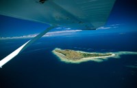 Float over Vomo Island, Fiji Fine Art Print