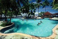 Swimming Pool, Warwick Fiji Resort, Coral Coast, Fiji Fine Art Print