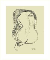 Seated Nude Woman Study Fine Art Print