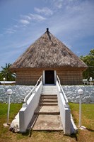 Meeting House, Solevu Village, Malolo Island, Fiji Fine Art Print
