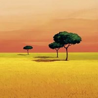 Alberi in Pianura Fine Art Print