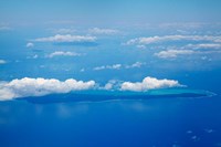 Vatulele Island and clouds, Fiji Fine Art Print