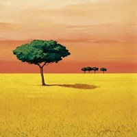 Alberi All'orizzonte Fine Art Print