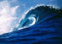 Fiji Islands, Tavarua, Cloudbreak, Surfing waves Fine Art Print