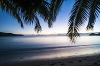 Sunset over the beach, Naviti, Yasawa, Fiji, South Pacific Fine Art Print