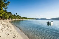 White sand beach, Oarsman Bay, Yasawa, Fiji, South Pacific Fine Art Print