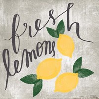 Fresh Lemons Fine Art Print