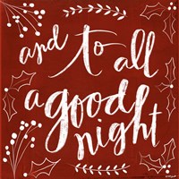 To All a Good Night Fine Art Print