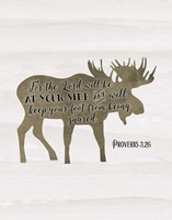 Proverbs 3-26 Framed Print