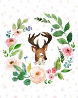 Watercolor Deer Fine Art Print