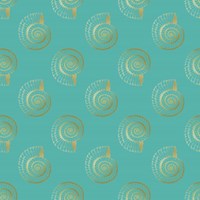 Golden Shell Pattern Fine Art Print