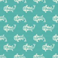 Monster Fish Pattern Fine Art Print