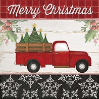 Merry Christmas Truck Fine Art Print