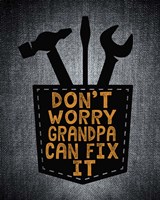 Don't Worry In Black Fine Art Print