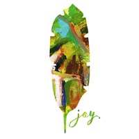 Joy Leaf Framed Print