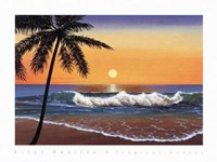 Elena Panizza - Tropical Sunset Size 31.5x23.75 Fine Art Print