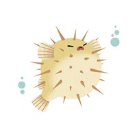 Sea Creatures - Pufferfish Fine Art Print