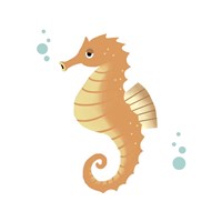 Sea Creatures - Seahorse Fine Art Print