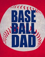 Baseball Dad In Red Fine Art Print