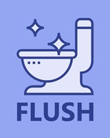 Boy's Bathroom Task-Flush Fine Art Print
