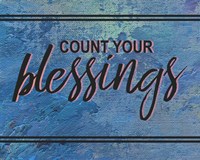 Count Your Blessing-Blue Fine Art Print