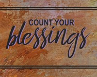 Count Your Blessing-Brown Fine Art Print