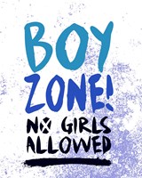 Boy Zone-Grunge Framed Print
