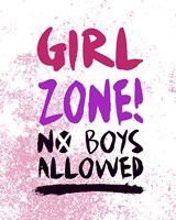 Girl Zone-Grunge Fine Art Print